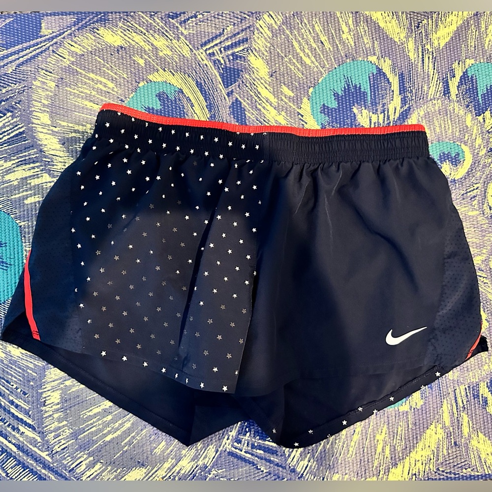 Nike Black and Red Dri-FIT Shorts